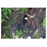 CAST IRON PATIO UMBRELLA HOLDER