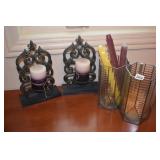 10" H CANDLE HOLDERS AND WALL CANDLE HOLDERS
