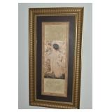 PRINTS IN BRONZE FRAME 46" X 24" - NUDE -