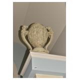 COMPOSITION DOUBLE HANDLE URN