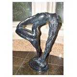BRONZE WOMAN 2" H - SIGNED SEE PHOTO