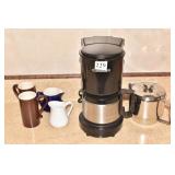 CUISINART COFFEE MAKER 4 CUP, STAINLESS POT, ETC.