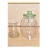 BEVERAGE DISPENSER, WATER PITCHER ETCHED