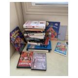 ASSORTED BOOKS AND MOVIE