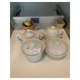 COFFEE POT, CREAMER ETC.