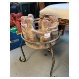 IRON STAND W/ FIGURE