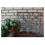 METAL PLATE, ARTIFICIAL PLANT, WOVEN DRIED