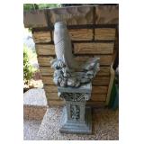 RESIN PEDESTAL W/ FISH