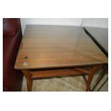 MID CENTURY 2 TIER MERSMAN 31 SQUARE 23H GLASS