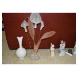 WILLOW TREE FIGURINES, LENOX VASE