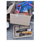 BATTERIES, BOX OF CARDS