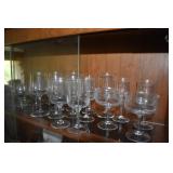 6 BRANDY GLASSES & RED/WHITE WINE GLASSES
