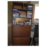 MIDCENTURY DROP FRONT DESK 76H 30W 15D