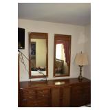 BEDROOM SET 62IN W HEADBOARD 74IN DRESSER 2