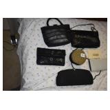 ASSORTED BLACK EVENING BAGS