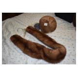 MINK HAT AND FUR COLLAR