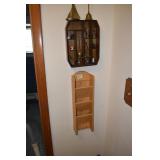 WALL SHELVES BRASS ITEMS