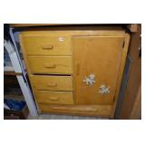 SMALL WOODEN CABINET WITH 4 DRAWERS