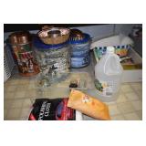 CLEANING ITEMS AND TINS