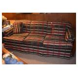 SOFA SLEEPER; PLAID CLEAN; 85" LONG