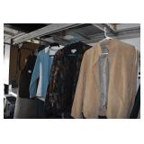 SIZE SMALL SUEDE JACKET VEST, FAUX FUR JACKET