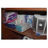 SPACE HEATER, TISSUES AND NAPKINS ETC.