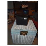 SMALL WICKER CHEST WITH SPEAKER