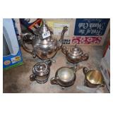 TEA SET SILVER PLATE ROGERS FENWICK PATTERN