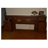 66" W HEADBOARD W/ BOOKCASE BACK BY DIXIE