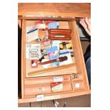 CARVED LETTER OPENER, WOOD PENCIL IN BOX W/ LED,