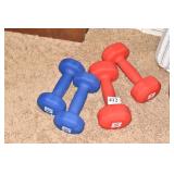HAND WEIGHTS 8LB, 5LB