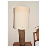 CARVED WOOD LAMP OVERALL SZ. 44" H