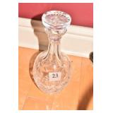 CRYSTAL DECANTER 10" HIGH