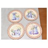 FOUR LIMOGES PLATES 7-1/2"