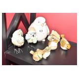 GROUP OF BIRDS PORCELAIN AND COMPOSITION, DAVID