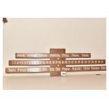 HAND PAINTED CALENDAR 6-1/2"H 26"W GERMAN