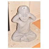 PLASTER CHILD FIGURE COVERING EYES