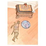 DECORATIVE MODERN BOX OPEN DESIGN WITH DRIED ROSE