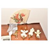 LAMP FINIAL TOPS AND ORIENTAL FAN