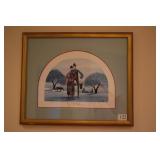 P BUCKLEY MOSS FRAMED 1986 PRINT 55/1000 "POSY