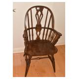 OAK WINDSOR CARVED BACK CHAIR