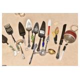 GROUP OF KITCHEN UTENSILS AND SERVING PIECES