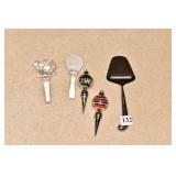 WINE STOPPERS, CAKE LIFTER ETC.