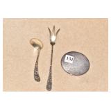 STERLING FORK AND MIRROR COMPACT, SPOON