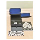 PEN AND TABLET SET, EMPTY SUNGLASS CASES AND BOX