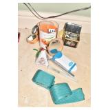 YANKEE CANDLE, BURT BEES BOX, TWO GREEN BELTS,