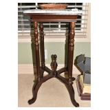 MARBLE TOP END TABLE