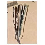 GROUP OF BELTS LADIES LEATHERT AND WOVEN SIZE 0