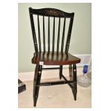 BLACK STENCIL HITCHCOCK CHAIR VERY GOOD CONDITION