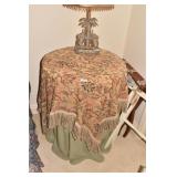 PLYWOOD DECORATOR TABLE 24" DIAMETER WITH TWO